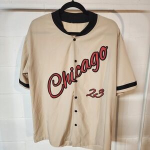 Chicago Baseball Jersey Style Button Down Shirt #23 Adult Size S
